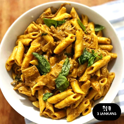 Spicy Basil & Jackfruit Pasta